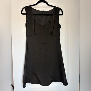 Black silk dress
